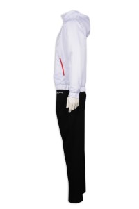 WTV165 Design Winter Sports Suit Hooded Hong Kong Sportswear Manufacturer side view